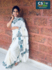 Kerala Set Saree with Traditional Elephant & Leaf Motifs - OMSA1012